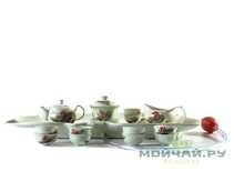 Набор посуды для чайной церемонии из 14 предметов # 24526 фарфор